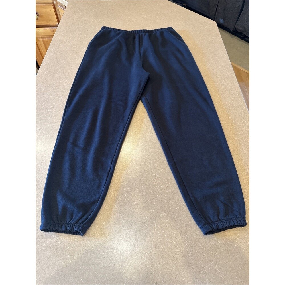Nuuds Jogger Sweatpants Fleece Cozy Soft Black High Rise Women’s Large Lounge